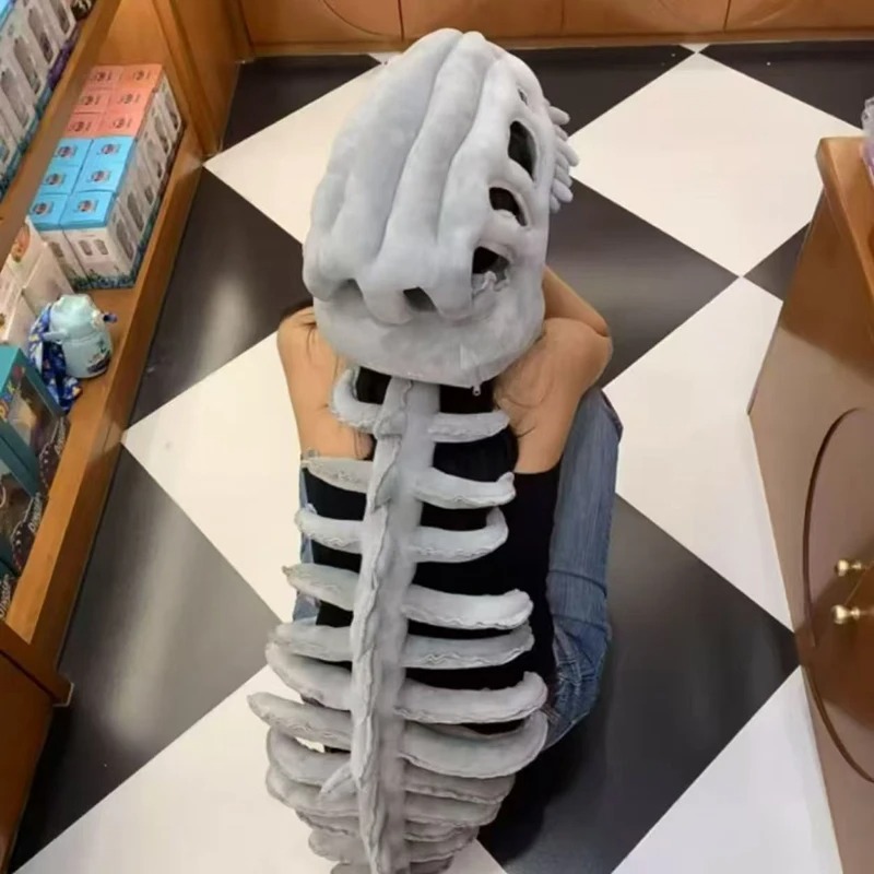 Creative Fishbone Shaped Plush - Fishbones Cosplay Prop recension och pris