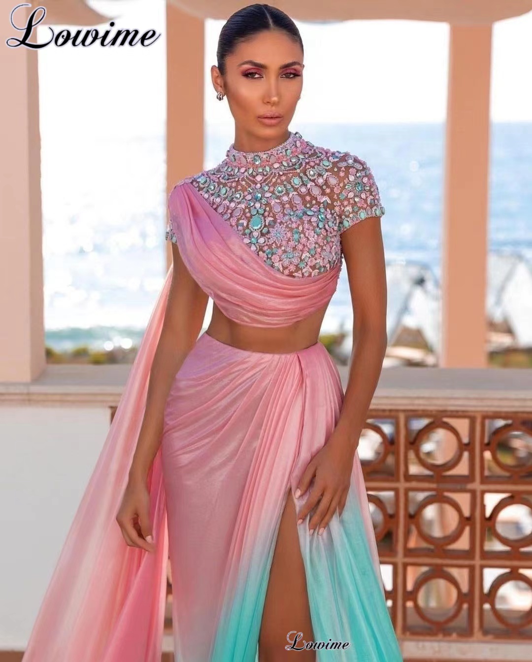 Two Pieces Dubai Prom Dresses  - Briar Cosplay Prop recension och pris