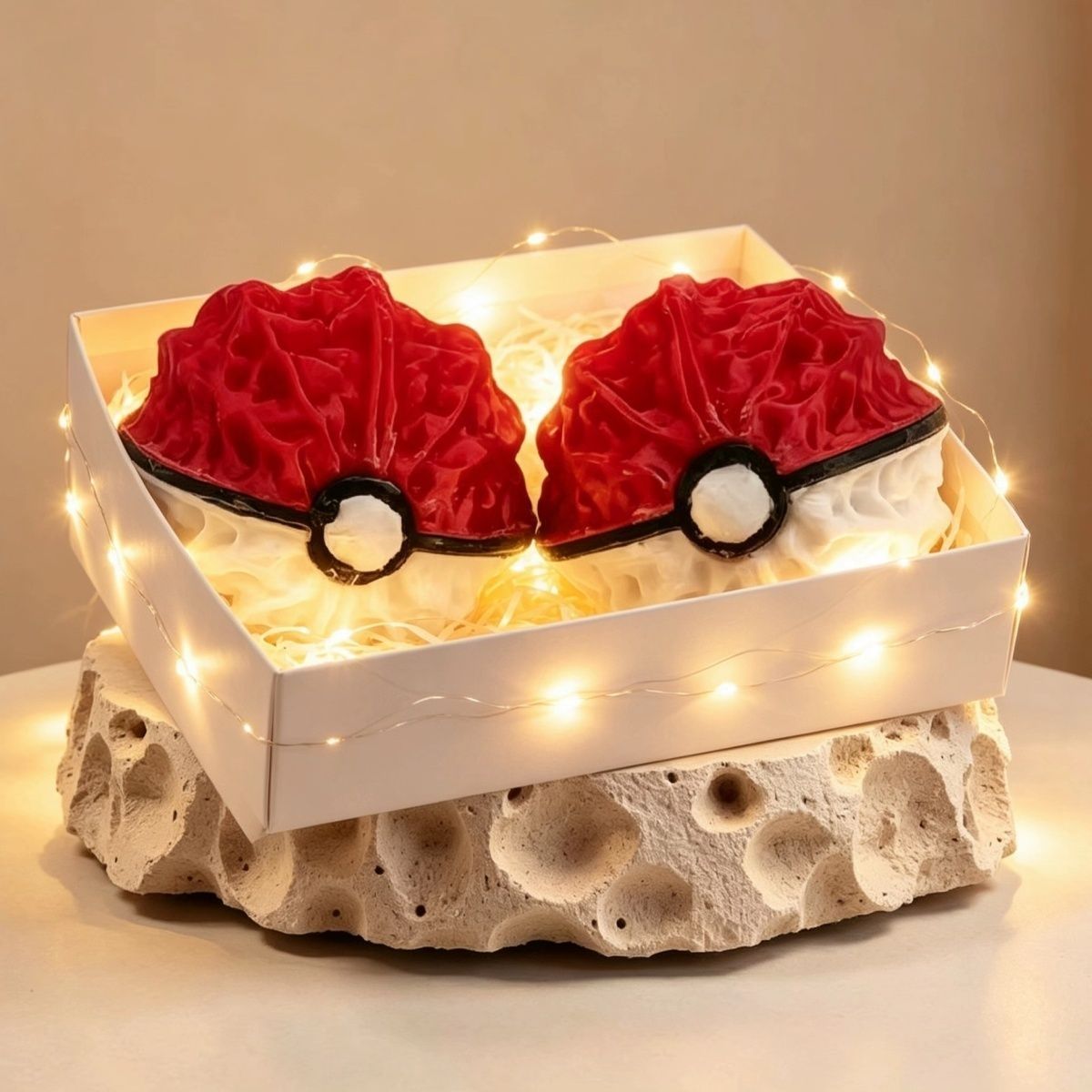 Pokemon Pokeball 3D Walnut Red - Pokeball Cosplay Prop recension och pris