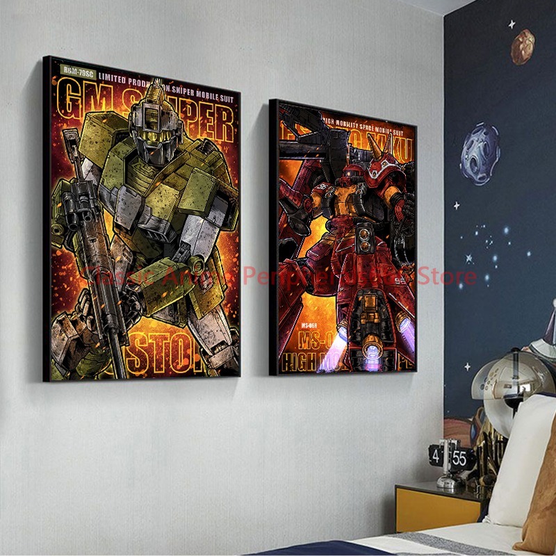 Retro Gundam Hanging Painting, - Bandai Gundam Hg recension och pris