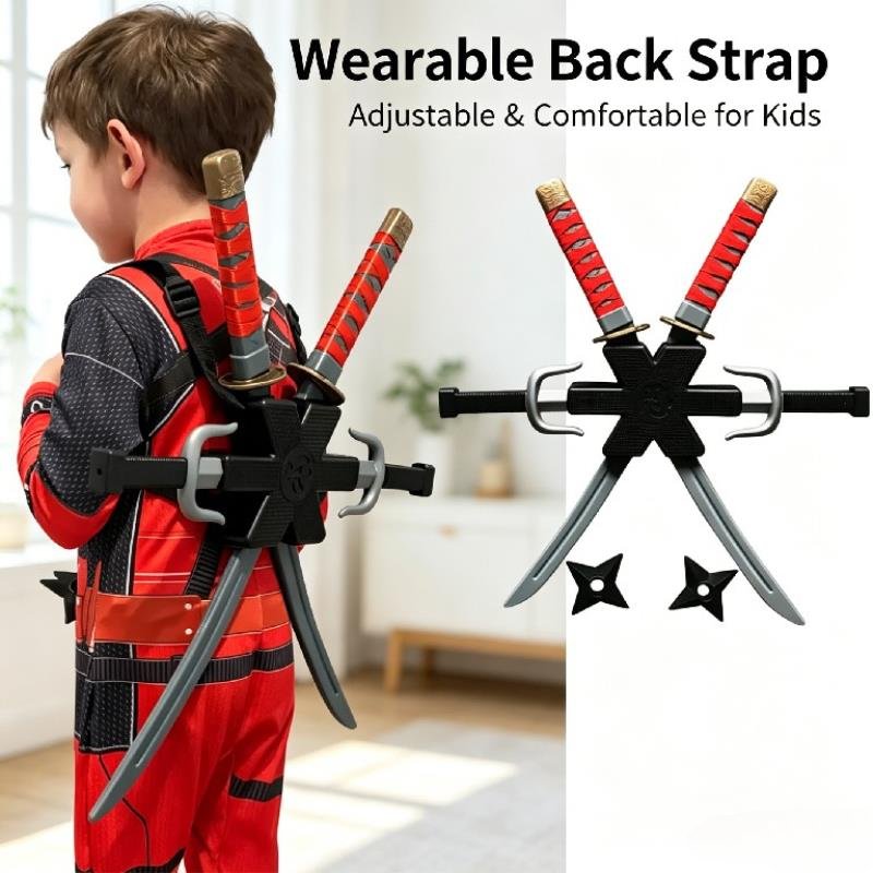 Halloween 1: 1 Ninja Set Child - Cosplay Prop Knife recension och pris