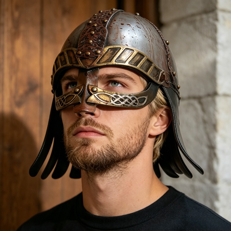 2026 New Viking Helmet Medieva - Cosplay Props Eva Foam recension och pris