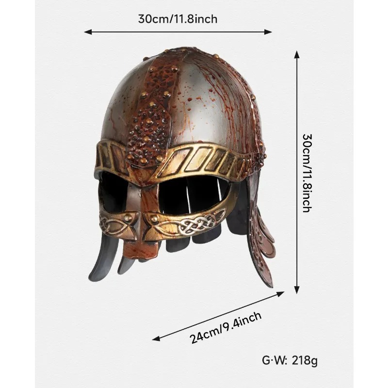 2026 New Viking Helmet Medieva - Cosplay Props Eva Foam recension och pris