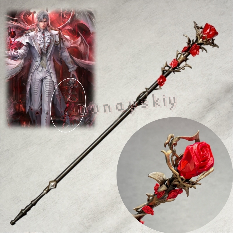 Sylus Staff Silver Wing Demon  - Detachable Cosplay Prop recension och pris