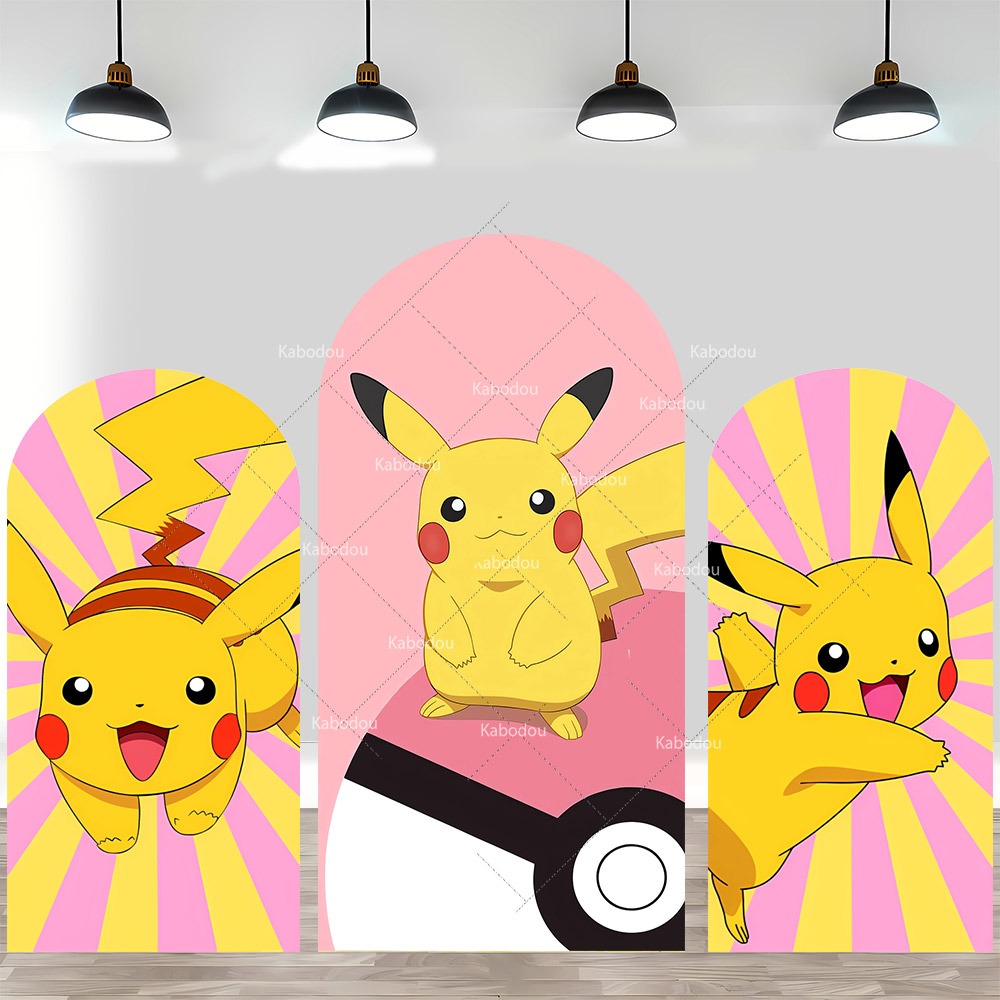 Pokemon Pikachu Backdrop Arch  - Pokeball Cosplay Prop recension och pris