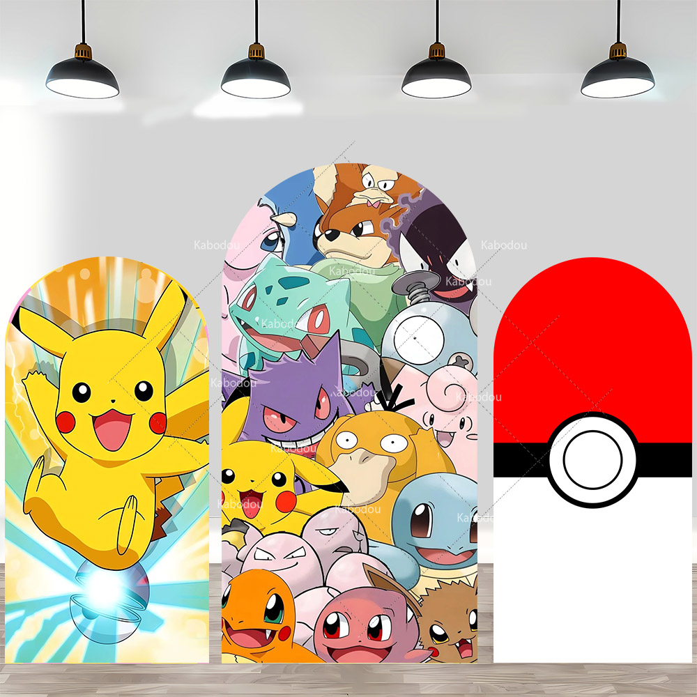 Pokemon Pikachu Backdrop Arch  - Pokeball Cosplay Prop recension och pris