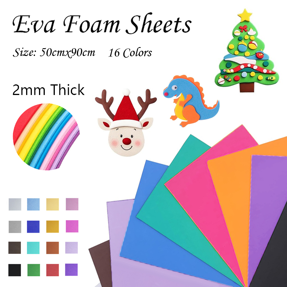 16 Colors Colorful EVA Foam Sh - Cosplay Props Eva Foam recension och pris