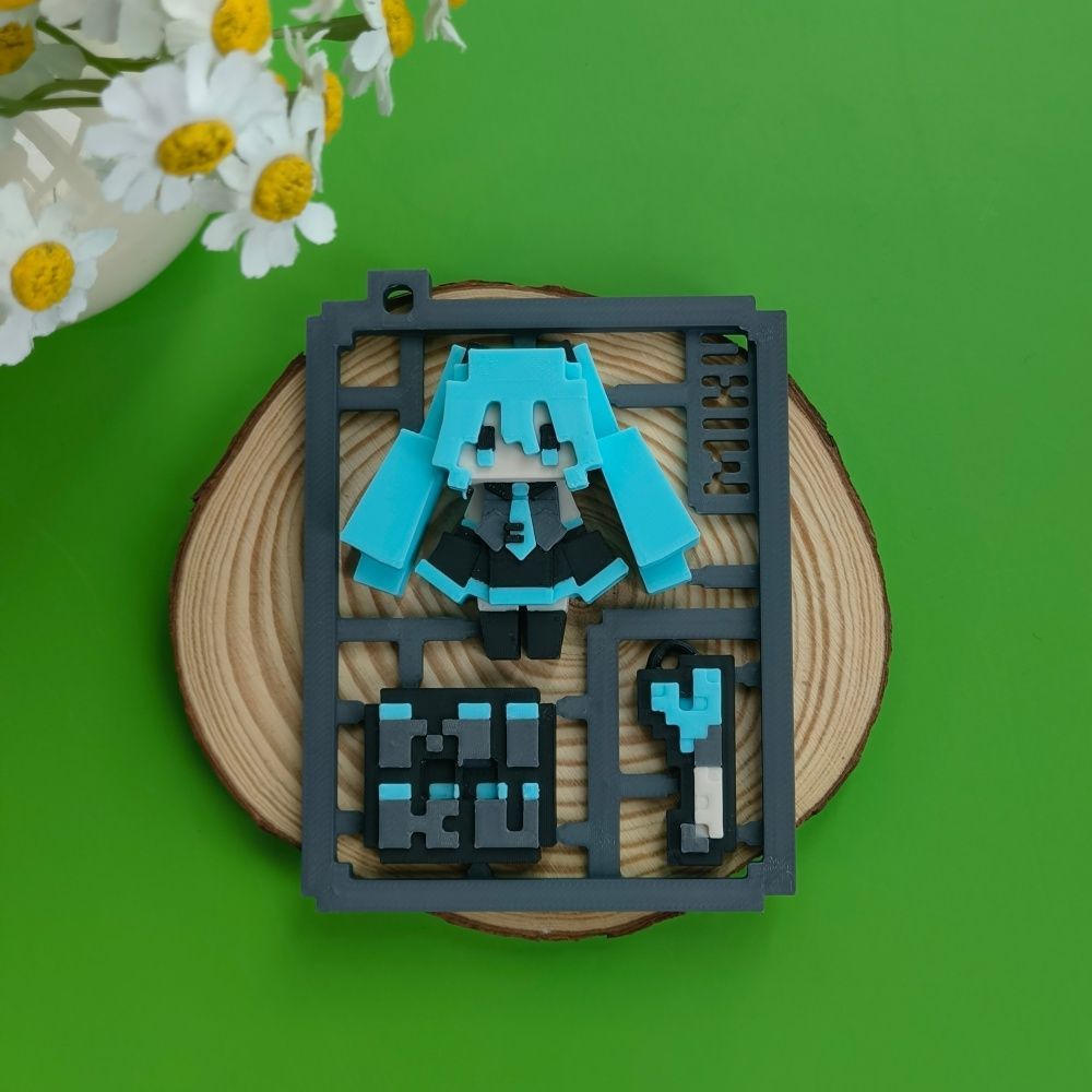 3D Printed Cute Pixel Hatsune  - Cosplay Prop 3D Print recension och pris