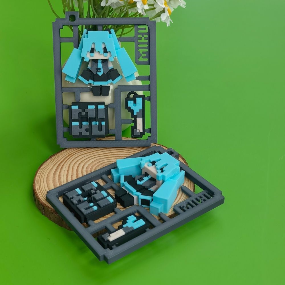 3D Printed Cute Pixel Hatsune  - Cosplay Prop 3D Print recension och pris