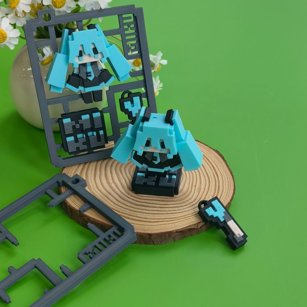 3D Printed Cute Pixel Hatsune  - Cosplay Prop 3D Print recension och pris