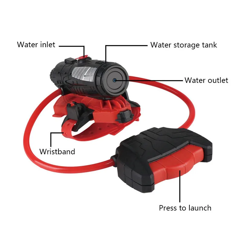 Water Gun Spider Launcher Wris - Cosplay Prop Pistol recension och pris